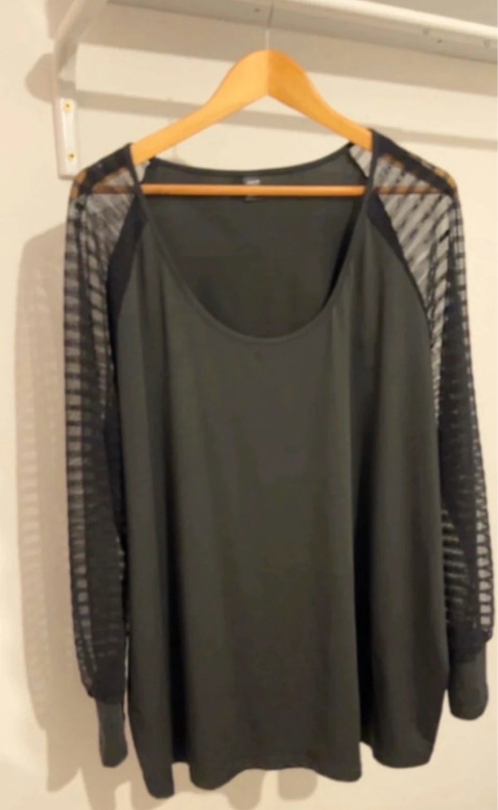 Black long sleeve top