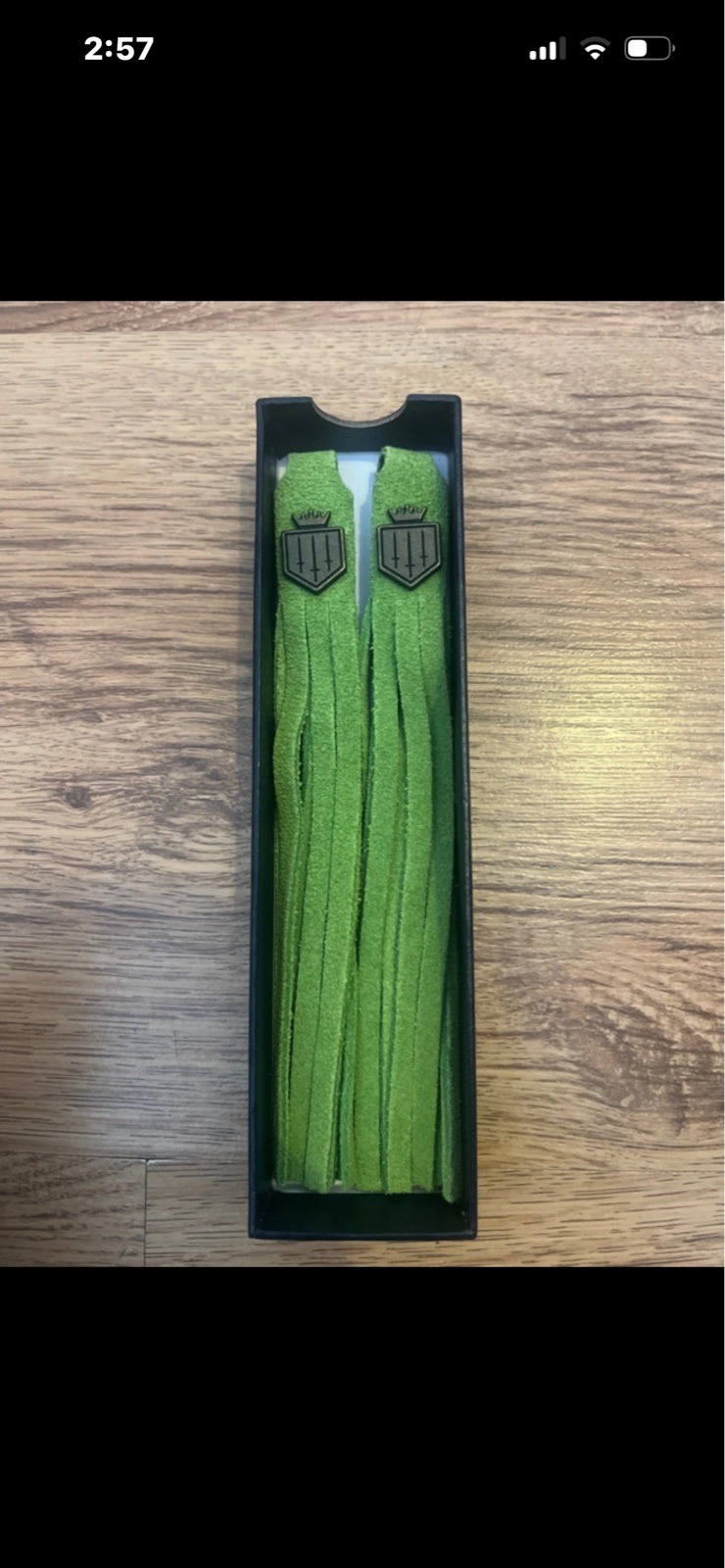 Fairfax & Favor Lime Green Boot Tassles