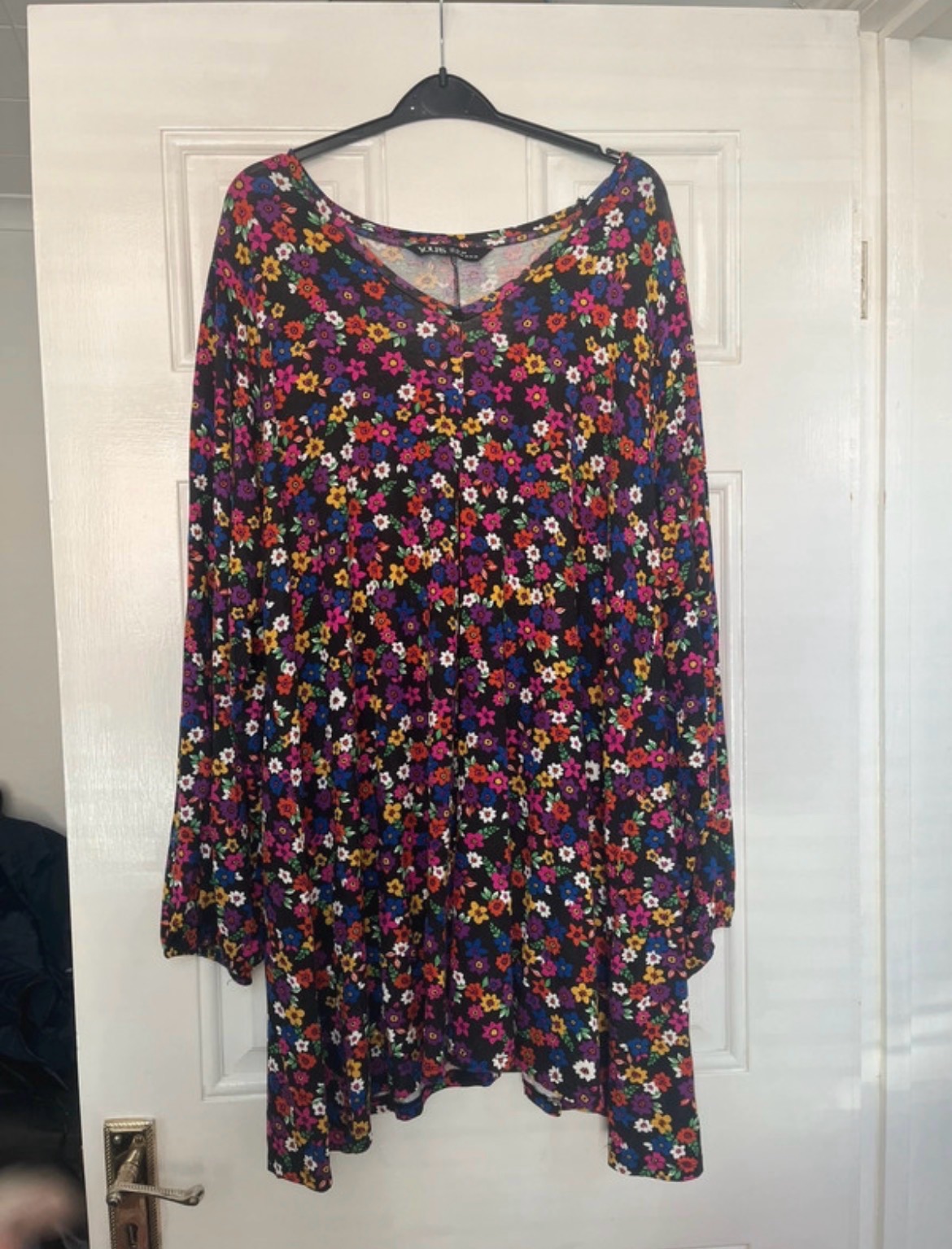 Yours Floral Peplum Blouse 22-24