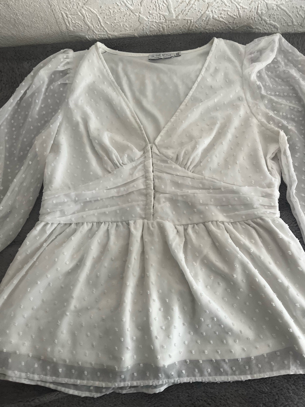 In The Style Peplum Blouse Size 18