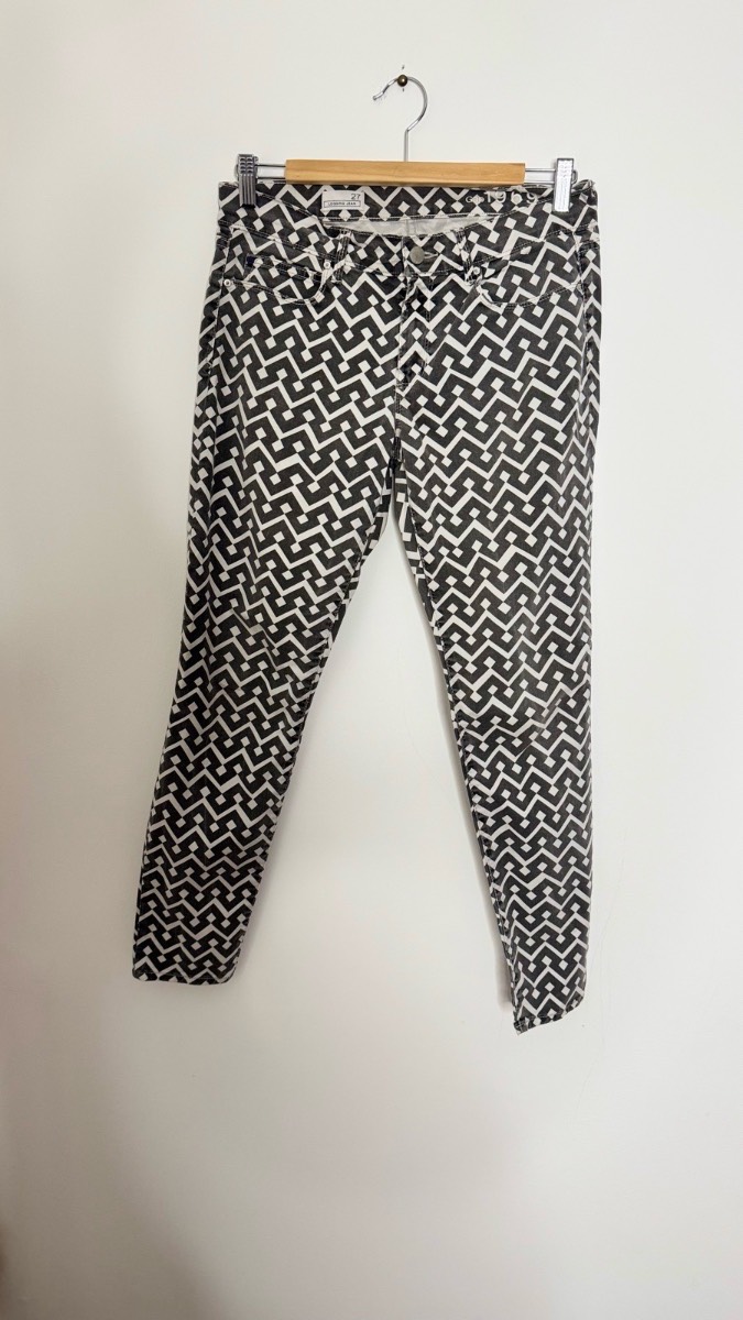 Gap 1969 Geometric Print Legging Jeans W27 UK 8–10 Stretch Skinny