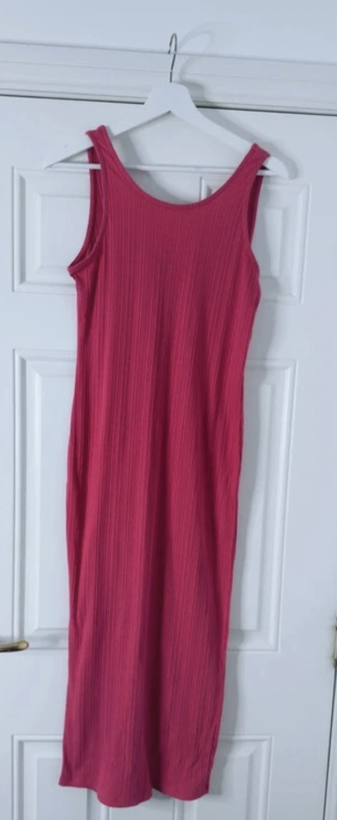 New Look Pink Pleated Midi/Maxi Dress - Size 14