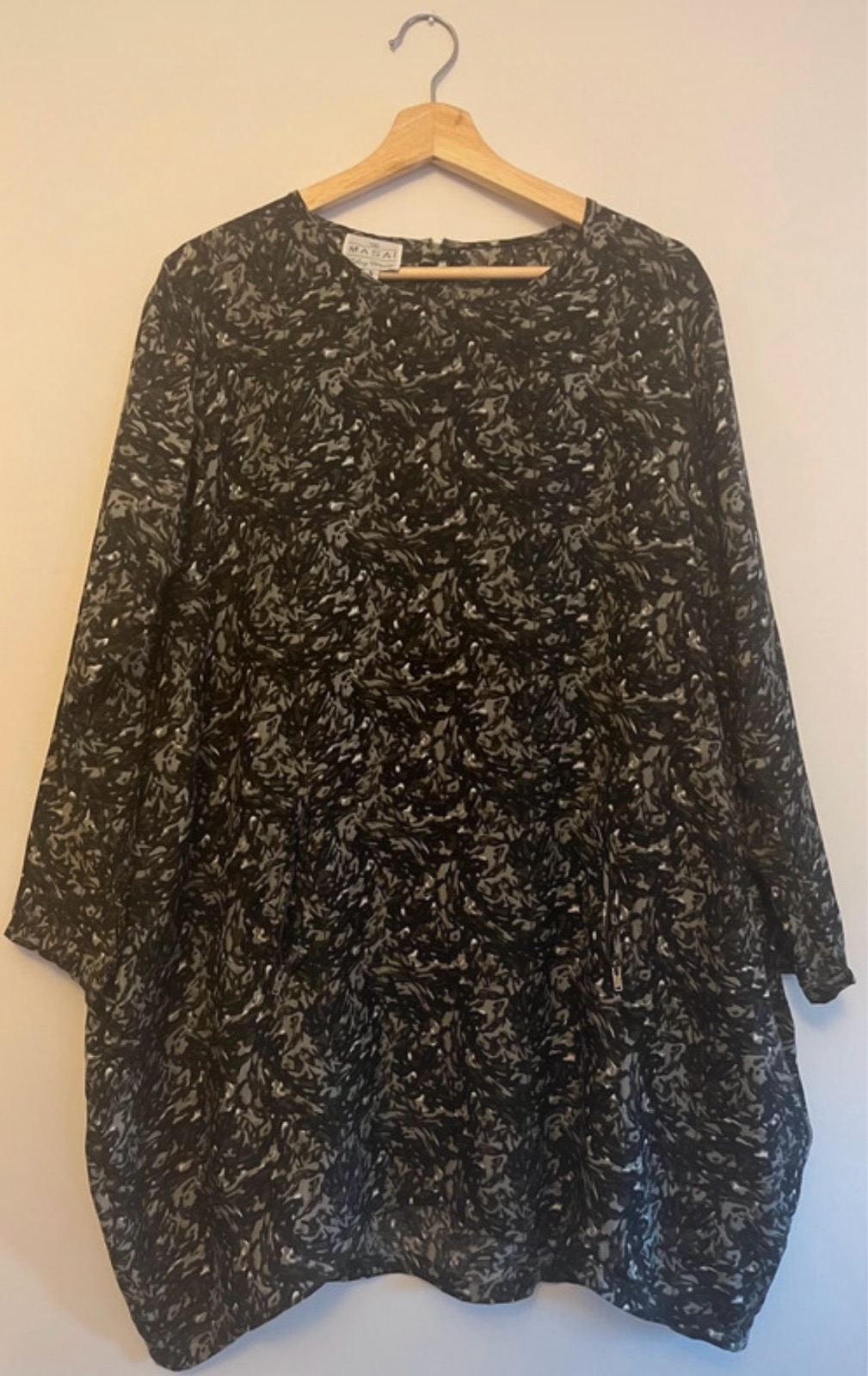Masai Clothing Grey Print Tunic