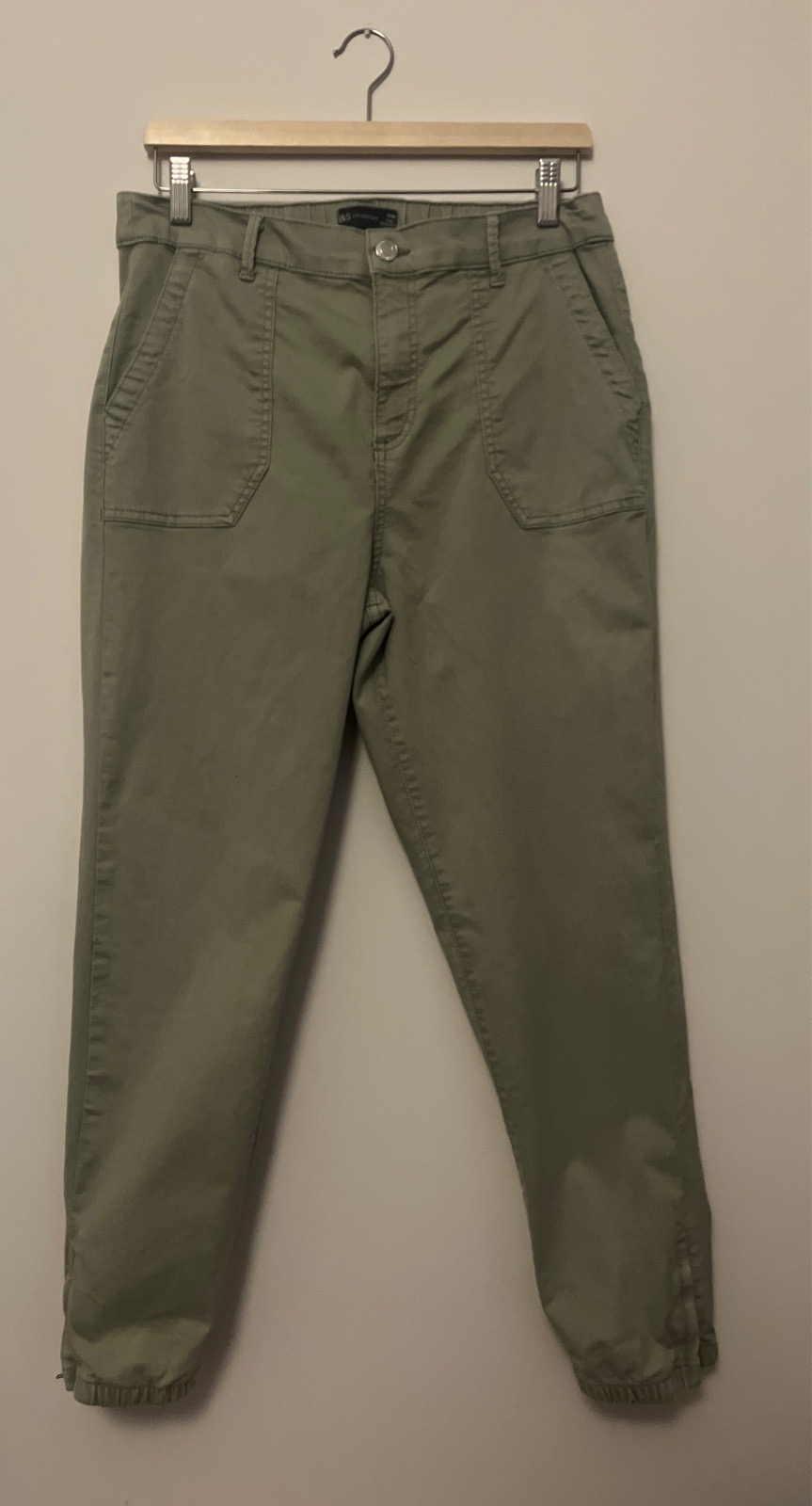 M&S Sage Green Chino Trousers