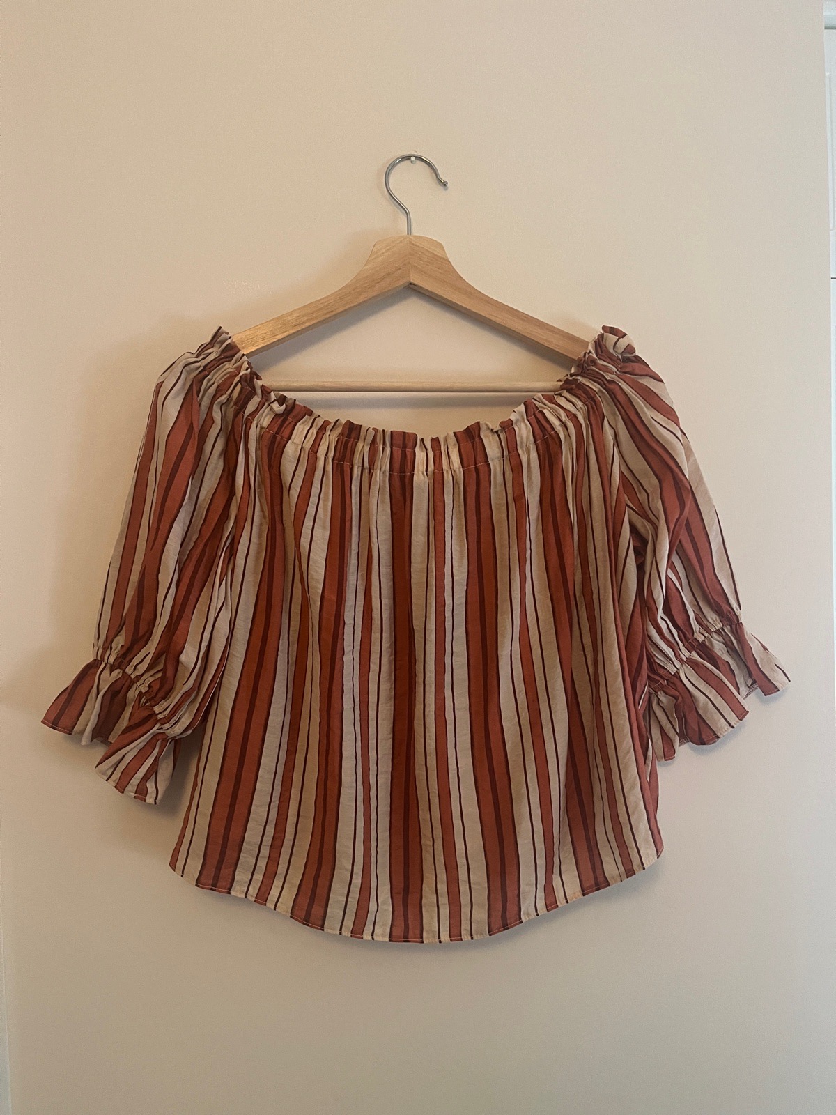 Primark Multi Stripe Bardot Top