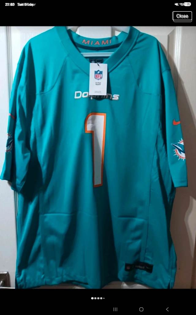 Men's Nike Tua Tagovailoa Aqua Miami Dolphins Vapor F.U.S.E. Limited Jersey XL
