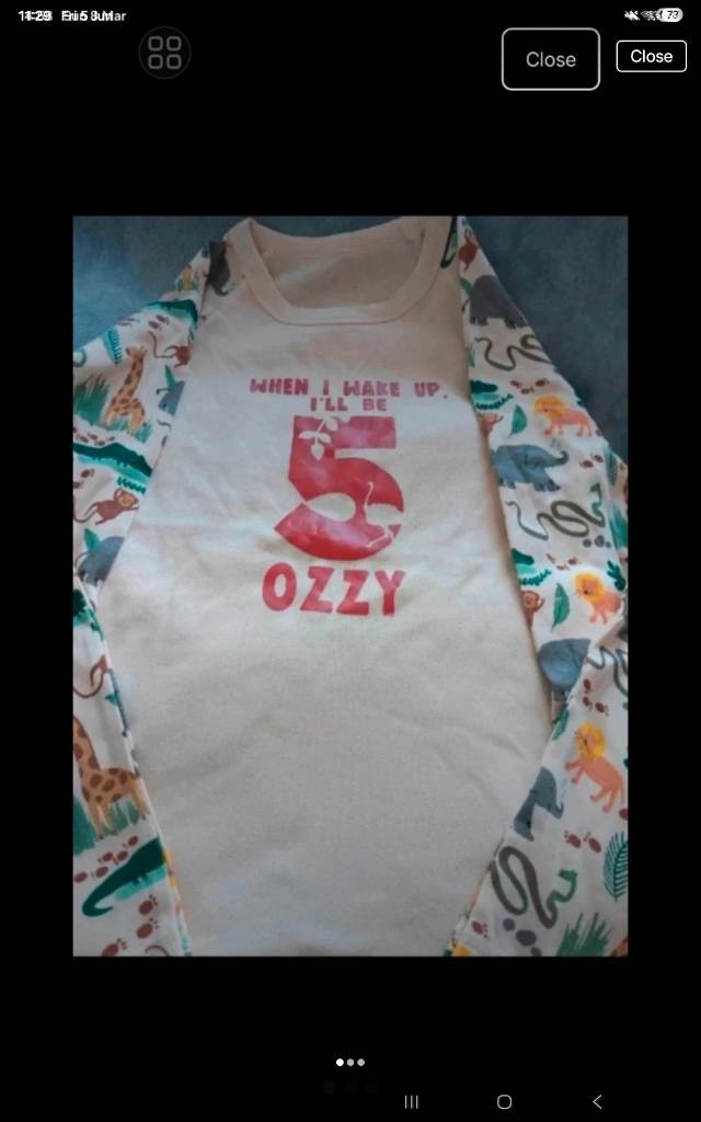 Boys Top Jungle Ozzy Age 7-8
