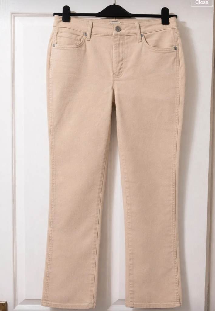NYDJ Chloe Capri Beige Cropped Leg Jeans – NWOT – 16” Waist – Classic Fit 8-10