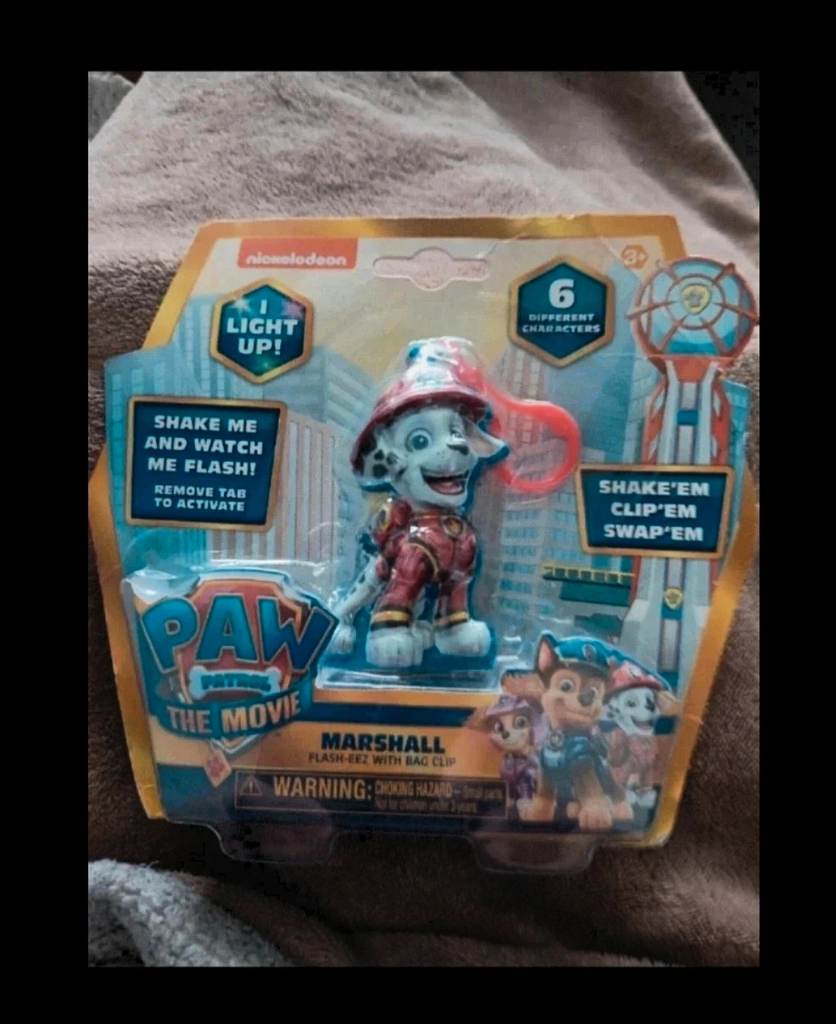Paw Patrol Light Up Bagclip Marshall