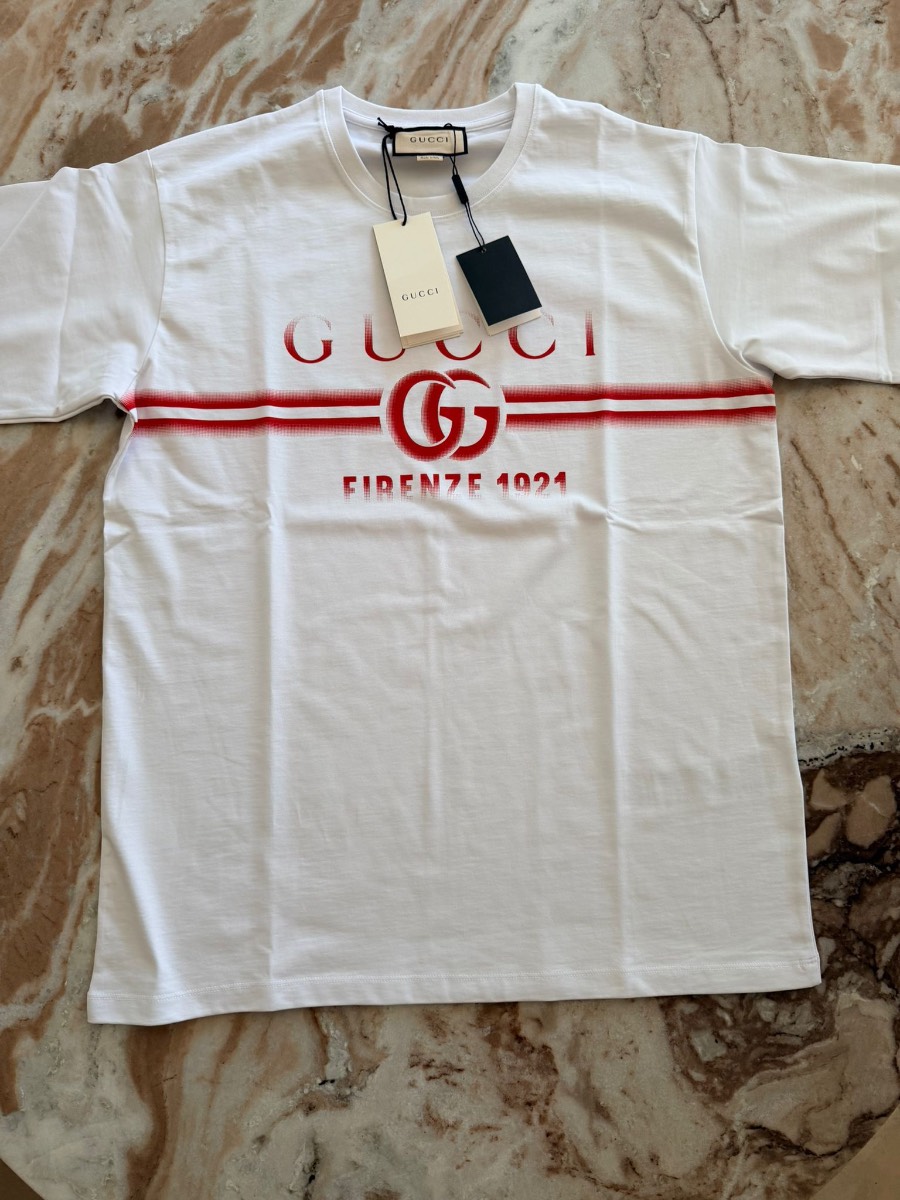Gucci Firenze 1921 Print Cottin Jersey T-shirt
