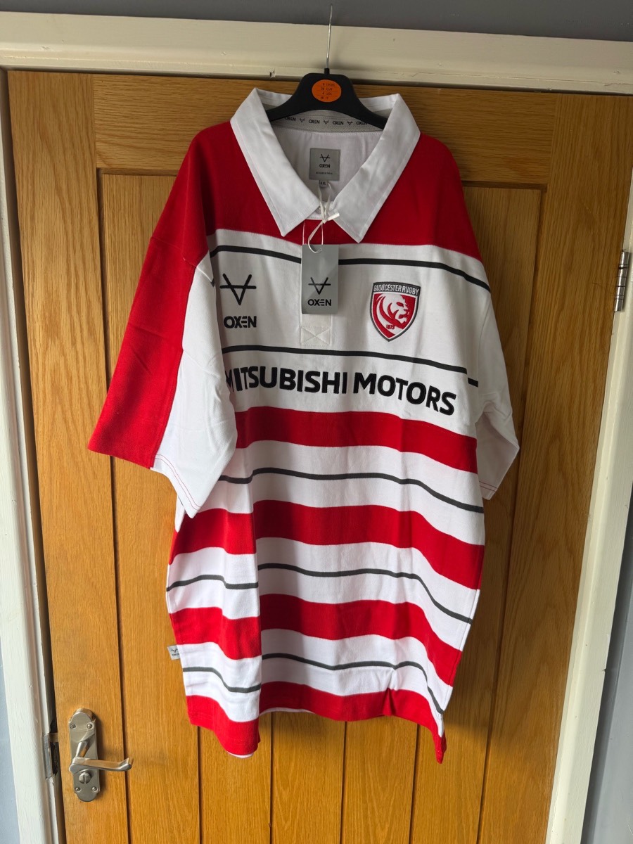 Gloucester men’s rugby Union top size 4xl new with tags