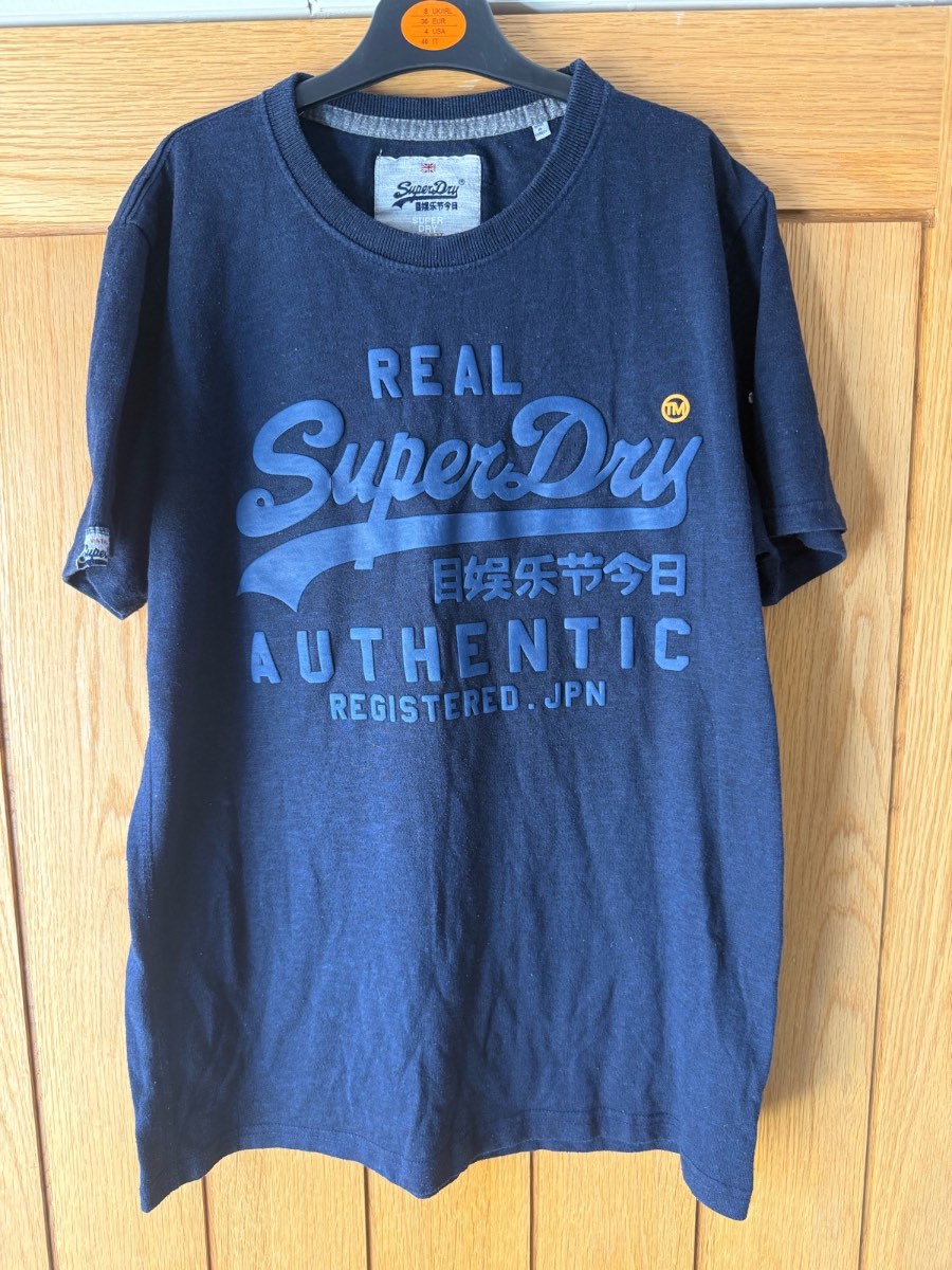 Super dry tshirt in blue