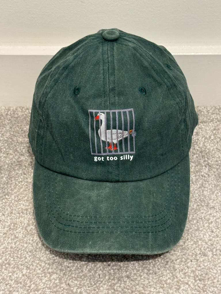 Silly goose got too silly baseball cap bag green unisex