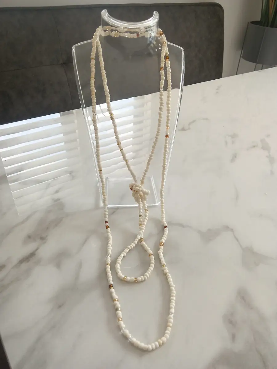 Seedbeaded necklaces x 2 new handmade