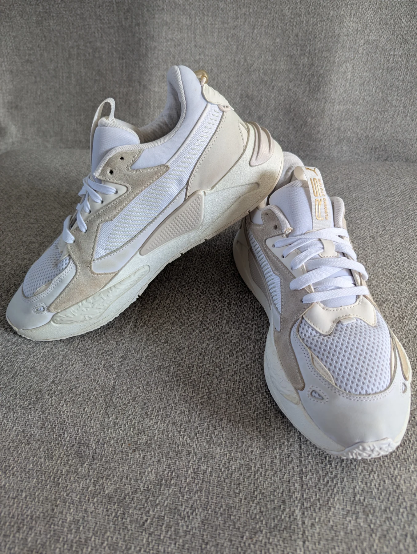 PUMA RS-X Heritage White and Beige Trainers UK 9 / EU 43 / US 10 - Very Good