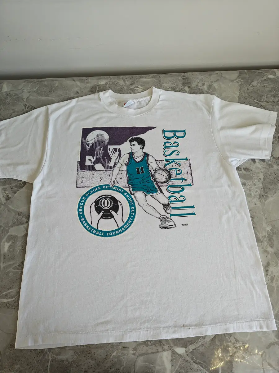 XL Vintage Basketball Single Stitch T-shirt