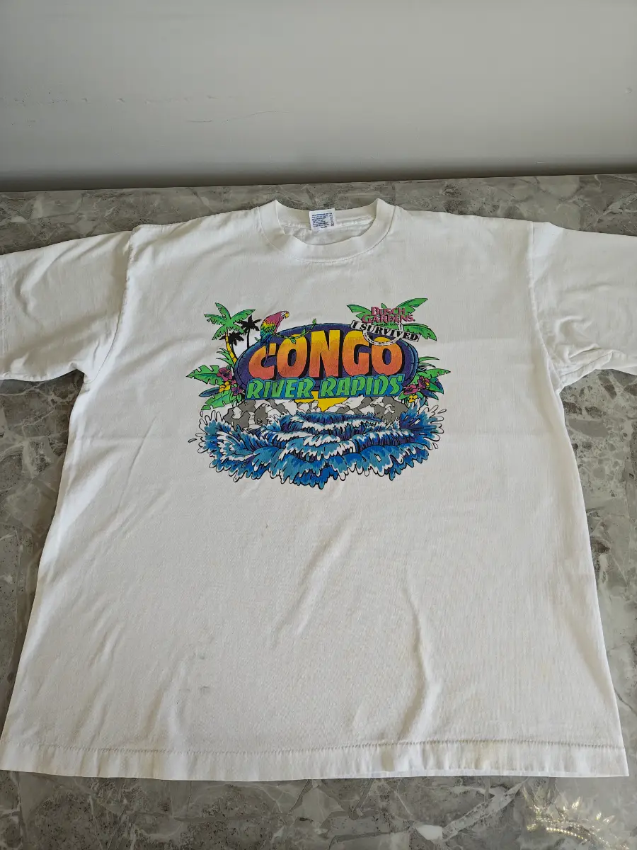 Vintage 90s Oneita brand Busch Gardens single stitch t-shirt