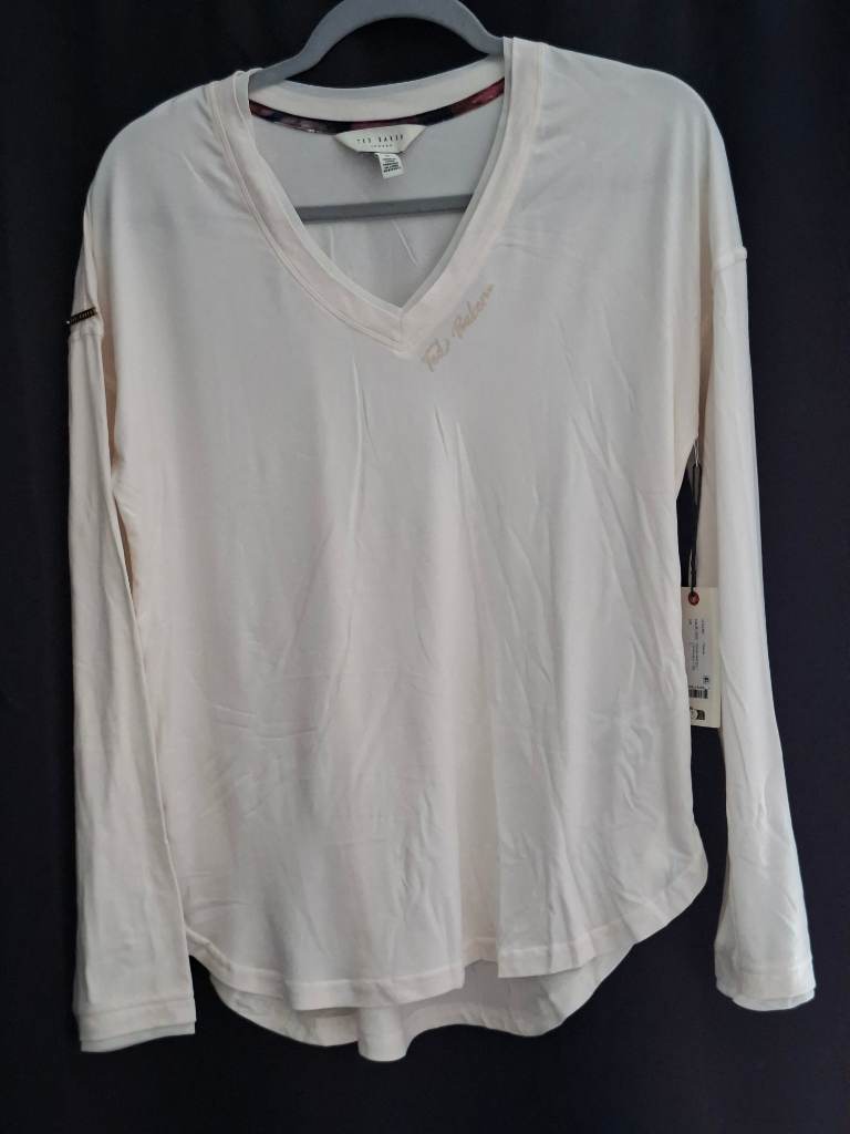 Ted Baker womens lounge wear long sleeve top size XL