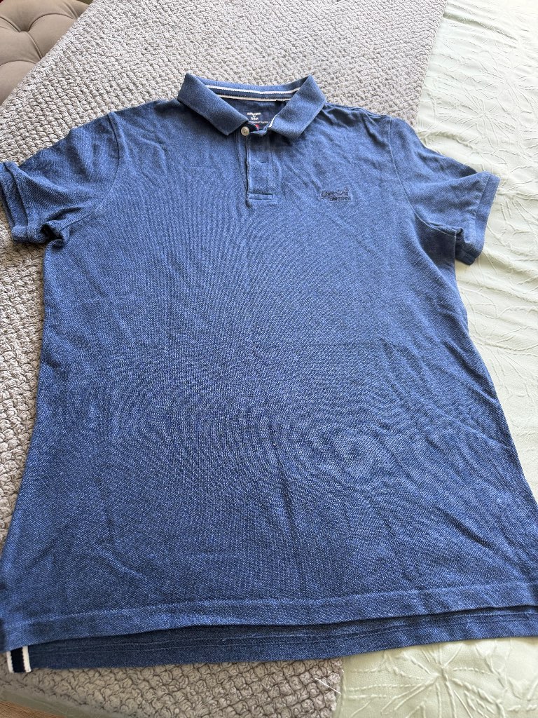 mens Superdry polo shirt size L