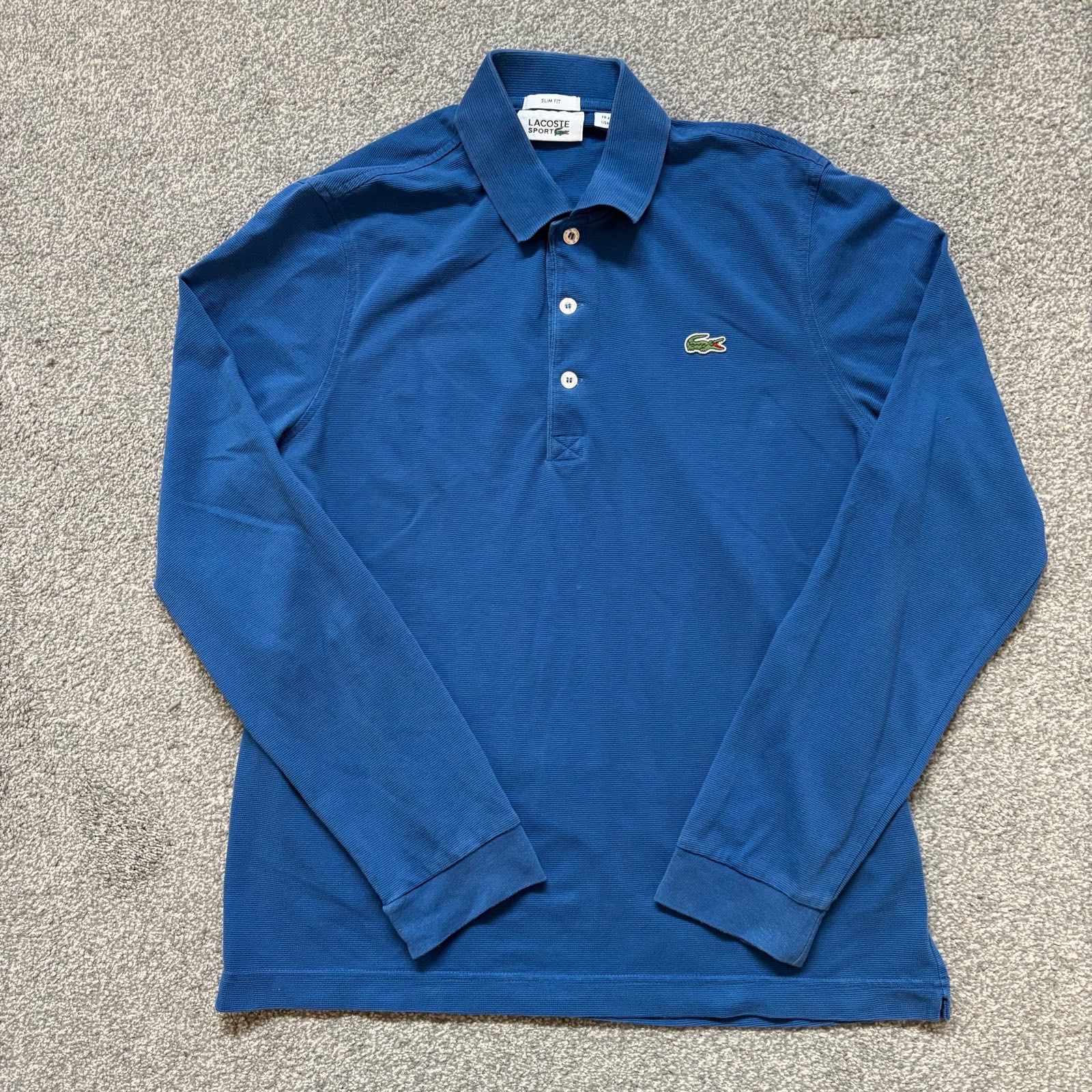 Lacoste Long Sleeve Polo- Size Men’s Medium Slim fit