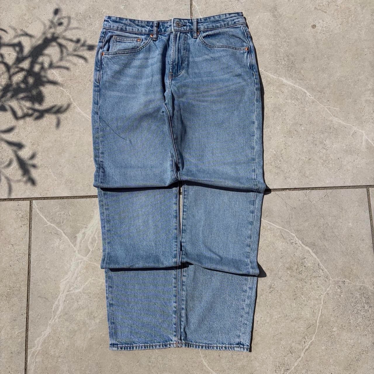 Baggy Streetwear Straight Leg Blue Wash Jeans H&M W29 L32