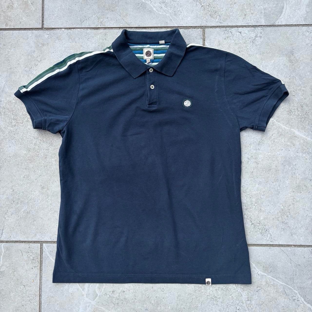Pretty Green Vintage Polo Shirt Navy Fashion Streetwear