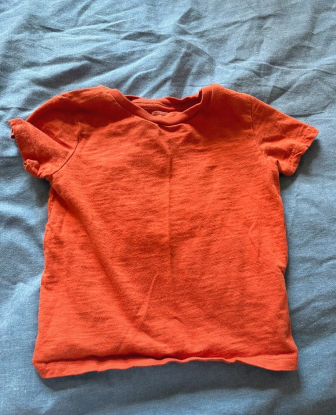 Primark orange boys top size 12-18 months