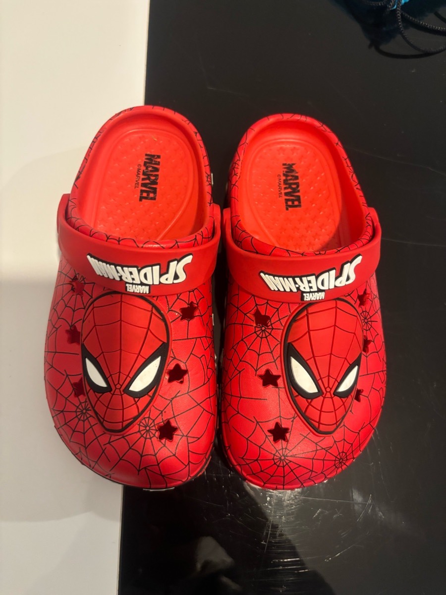 Red Spider-Man light up clogs