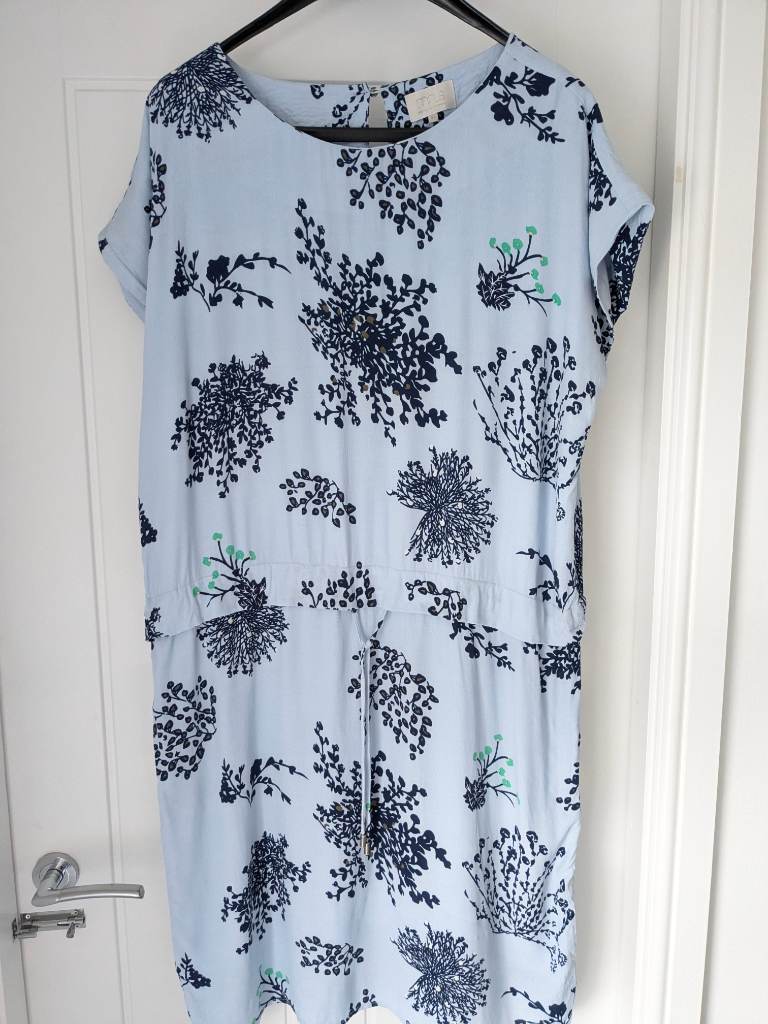 Minus, Summer dress, size 14, beach cover up, blue dress, holiday dress, short sleeved dress.