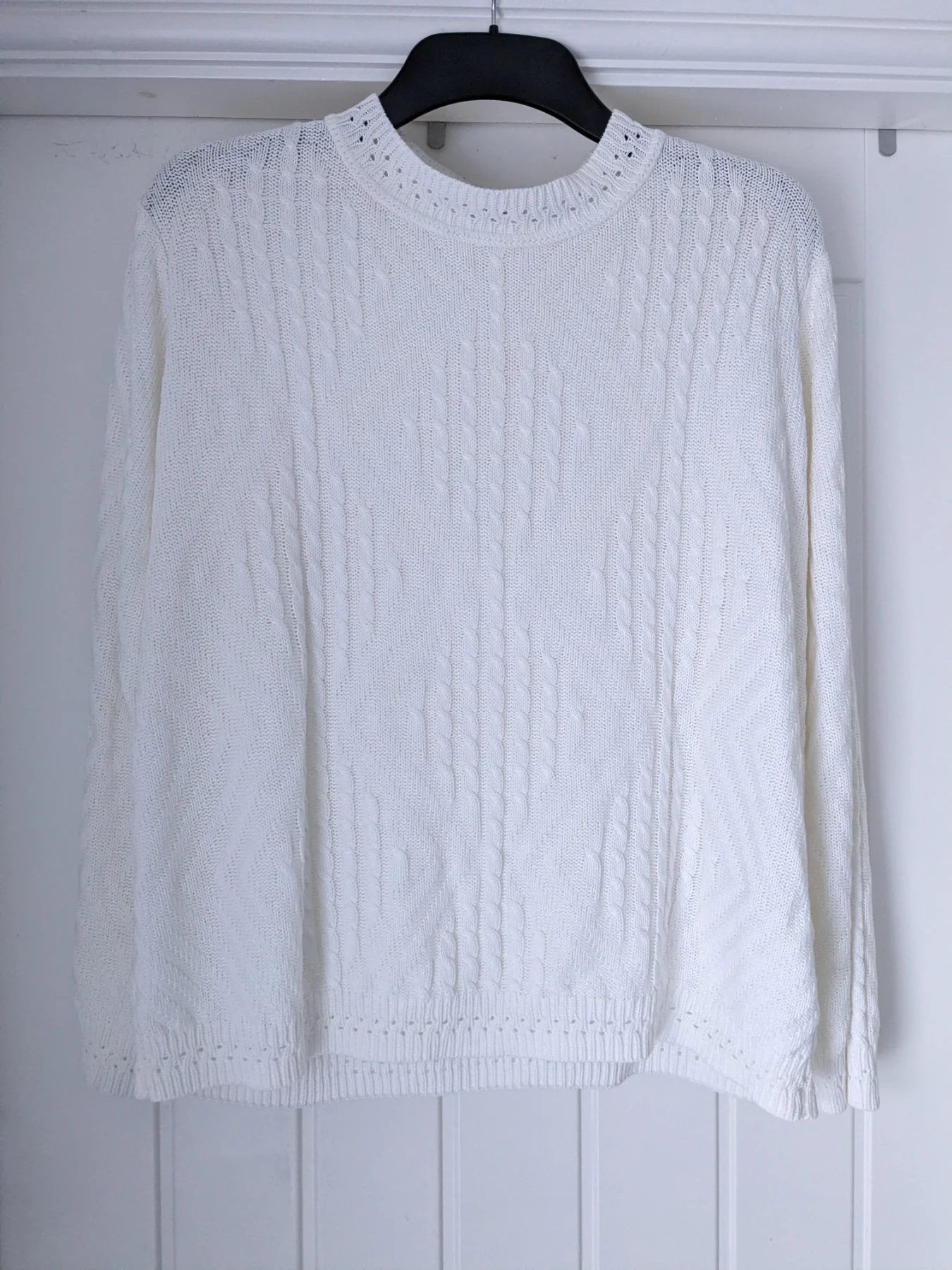 Berkertex classics knitted jumper, size 18/20, white jumper, autumn winter clothes.