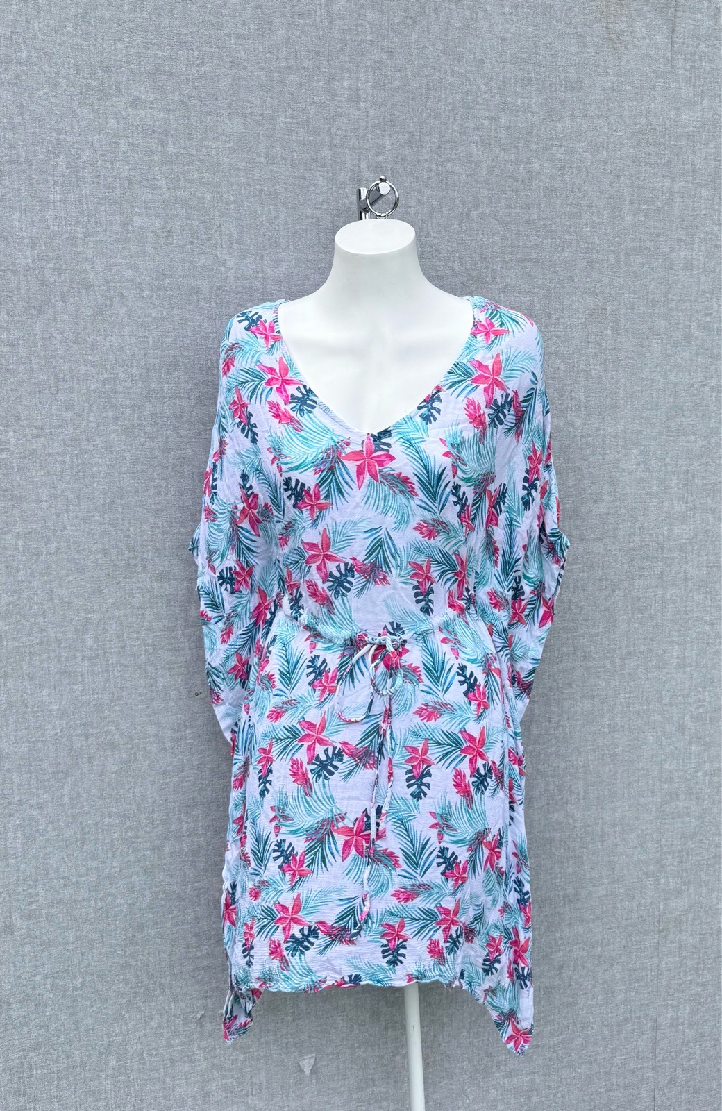 Joe Browns 100% Viscose Tropical Summer Floral Tunic Beach Dress UK 12-14