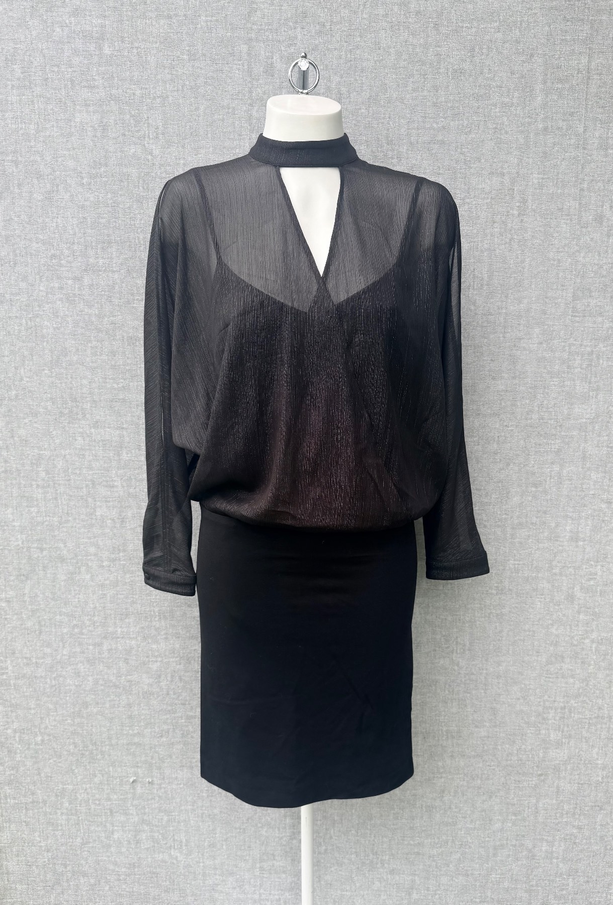Coast Elise Shimmer Black Choker Pencil Dress UK 12 BNWT Party Occasion