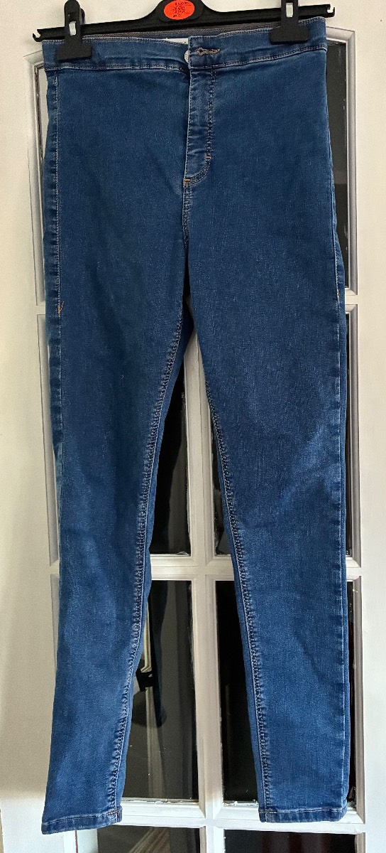 TOPSHOP Joni High Waisted Skinny Jeans Blue W30 L32 (UK 12–14)