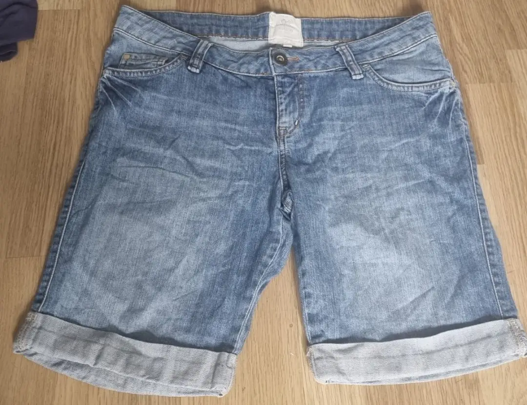 Blue denim shorts 12 women's organic cotton