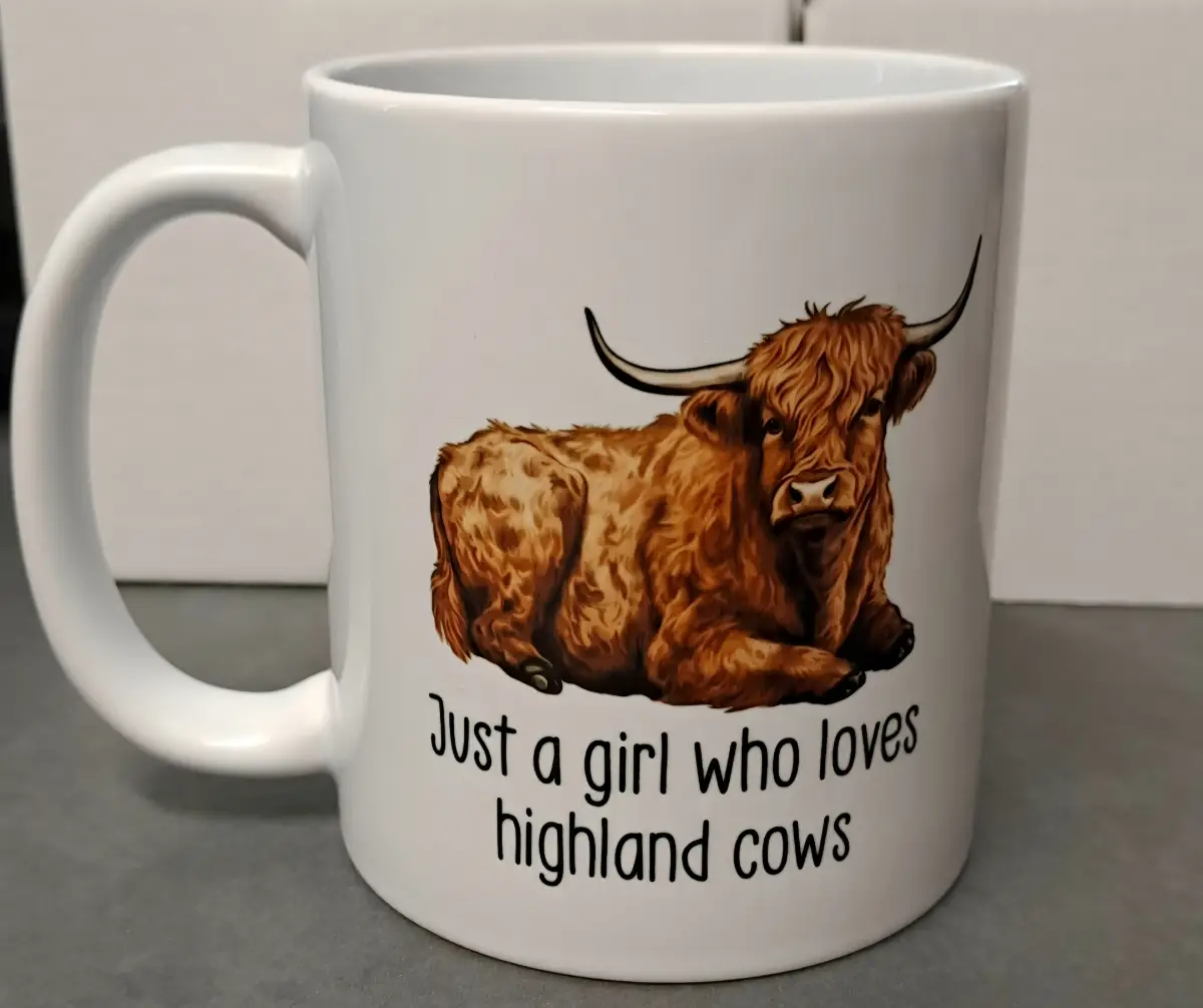 Highland cow mug cup scottish
