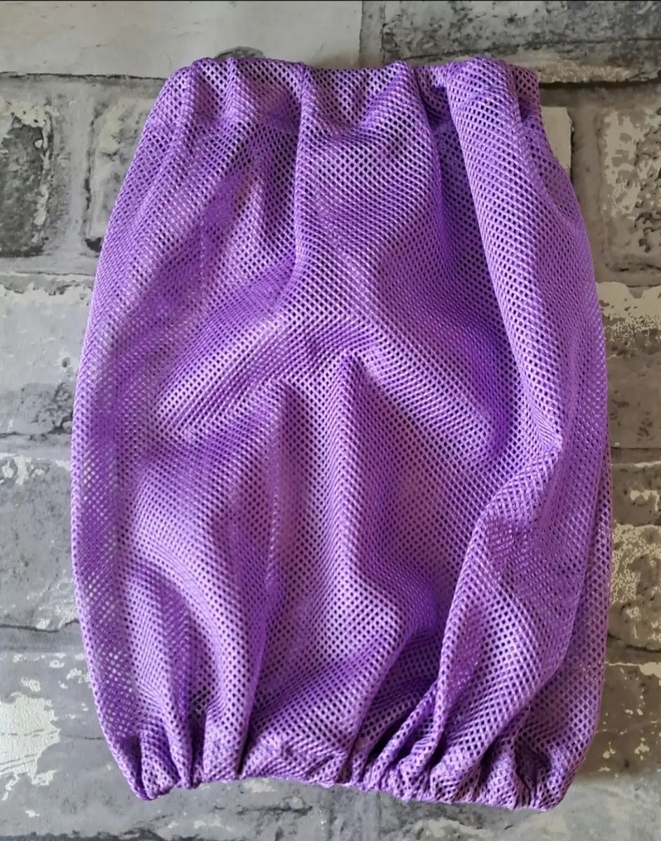 Dog snood medium size cocker spaniel ear protector Purple airtex light weight summer