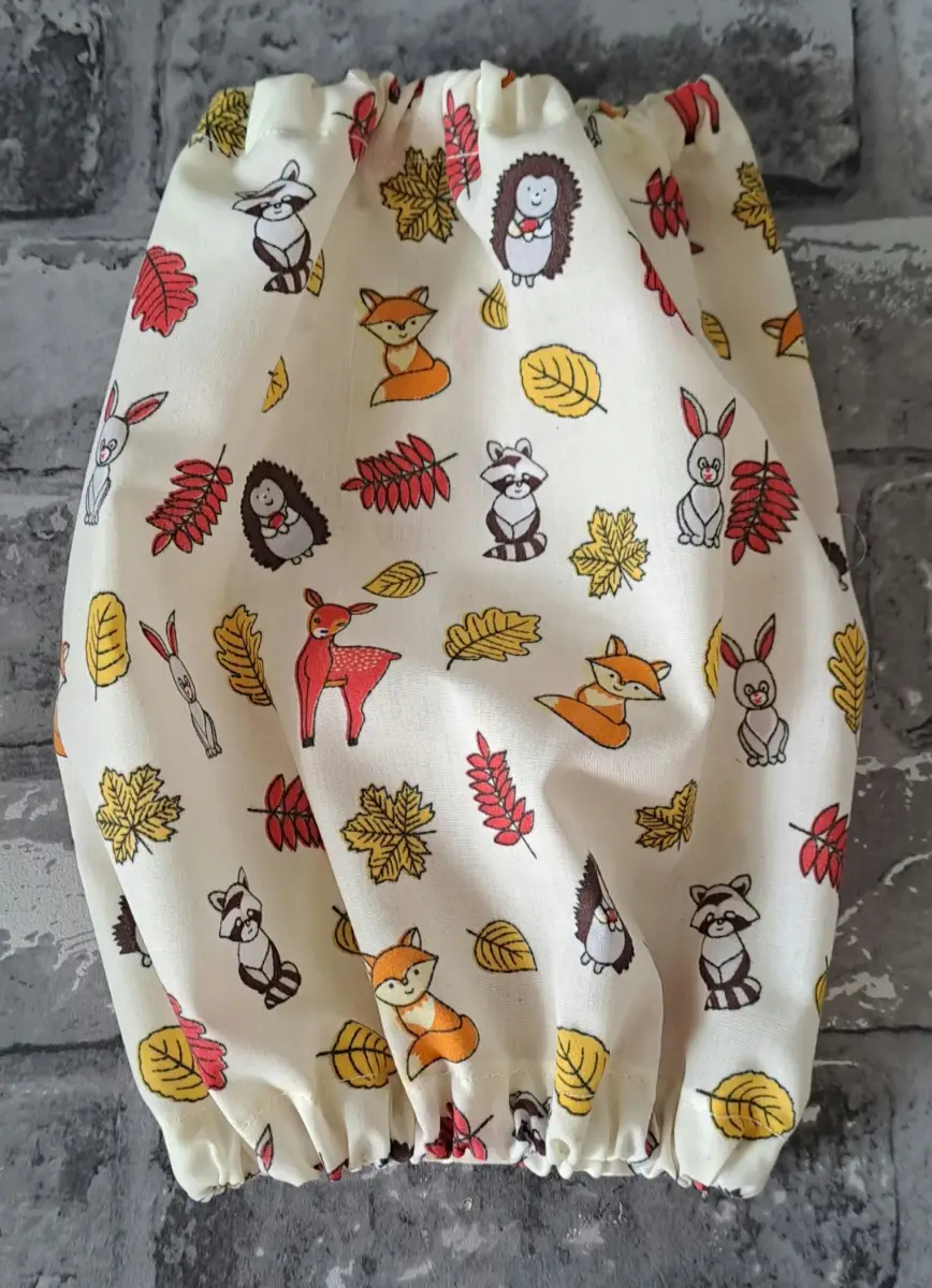 Dog snood medium size cocker spaniel ear protector woodland animals
