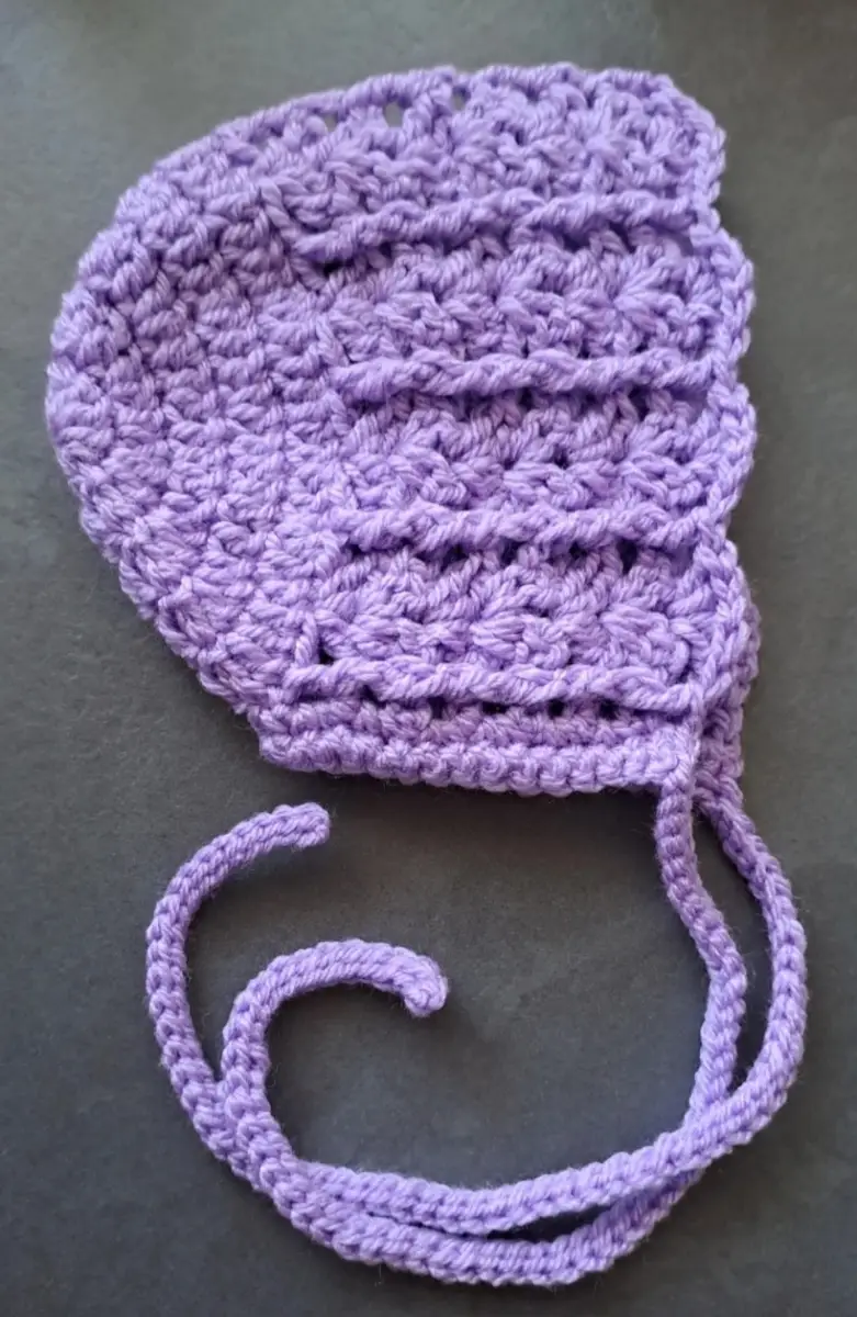 Baby hat 0-3 months crochet bonnet cap