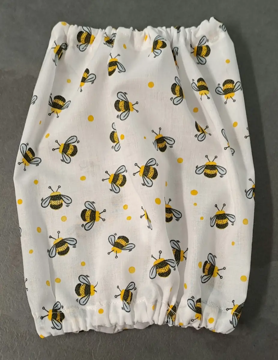 Dog snood medium sized cocker spaniel ear protector Bumble bee