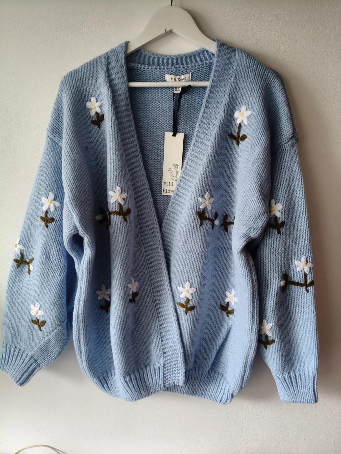 Wild Flower Knitted chunky cardigan size SM 8-14