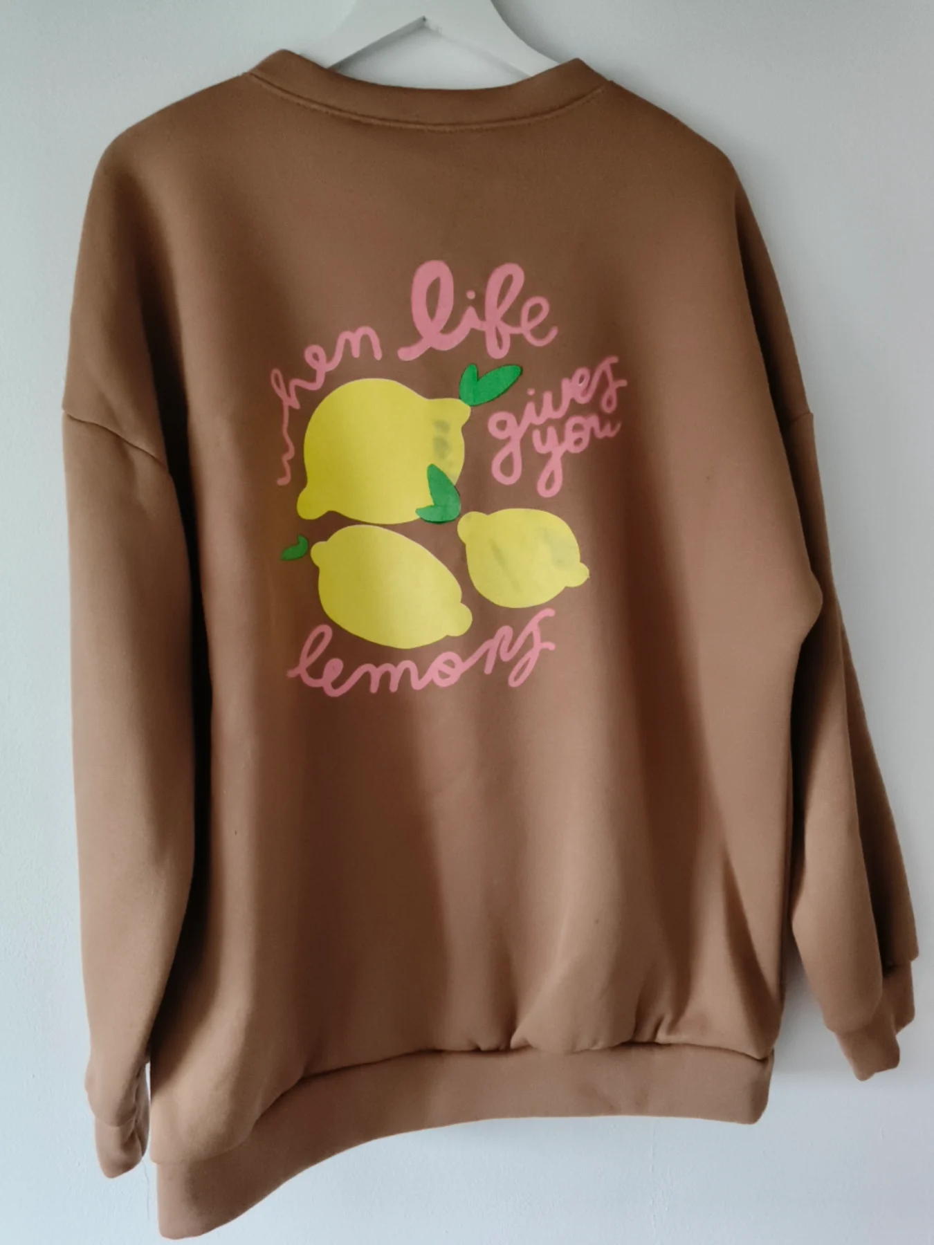 Jumper with lemons one size 8-16)