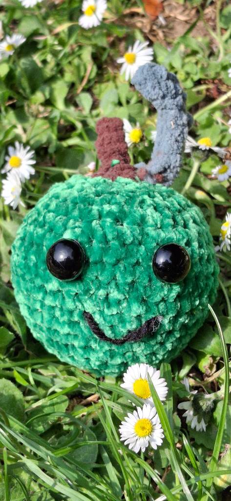 Handmade Crochet Chenille Apple.Plushie