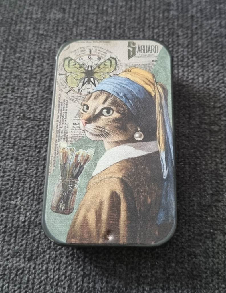 The Cat With The Pearl Earring Small Tin