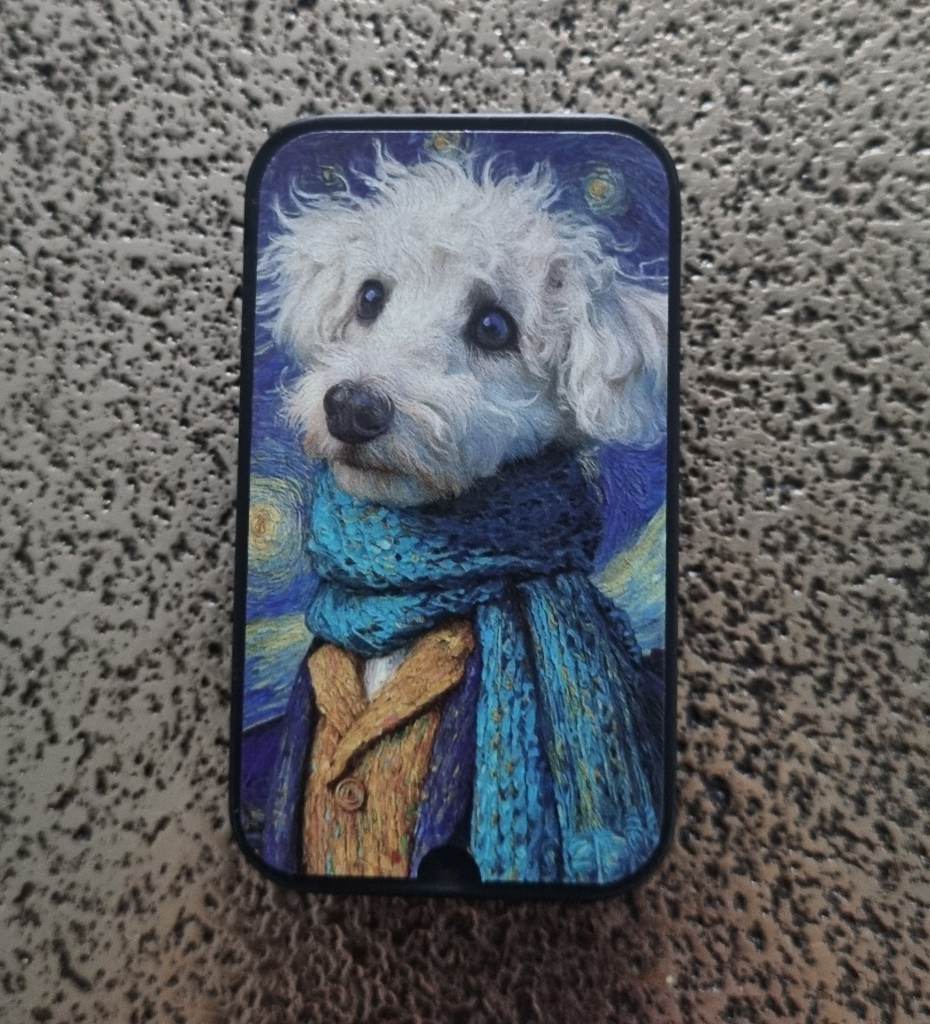 Small Storage Tin Featuring A White Dog