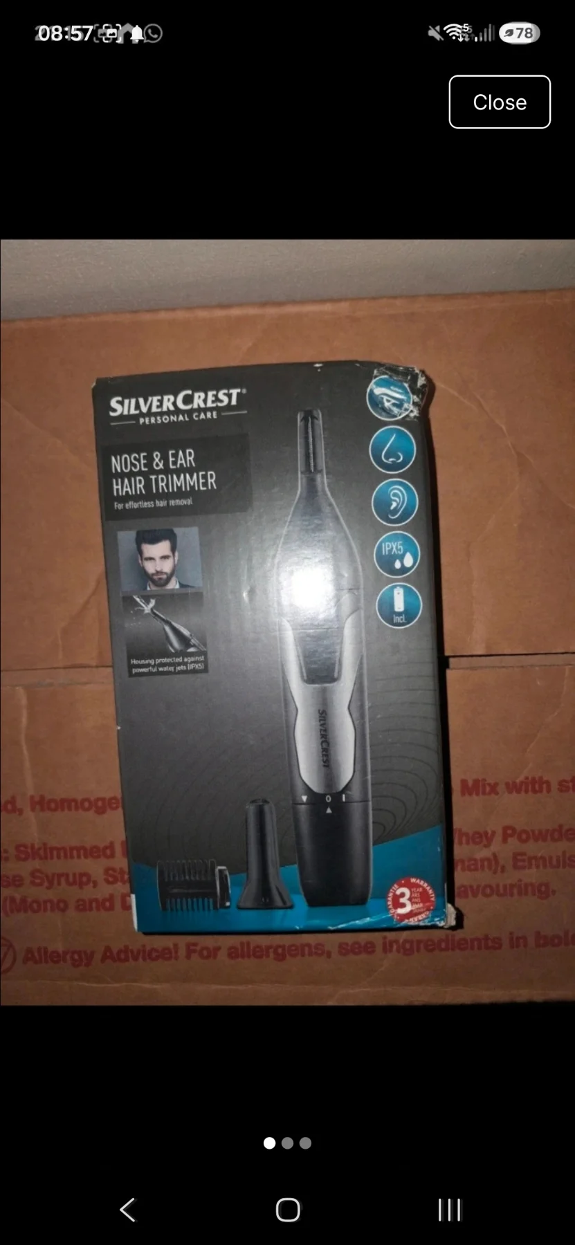 Silvercrest Nose and Ear Hair Trimmer