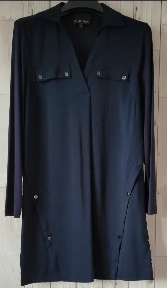 Phase Eight navy longline top / tunic, size 8