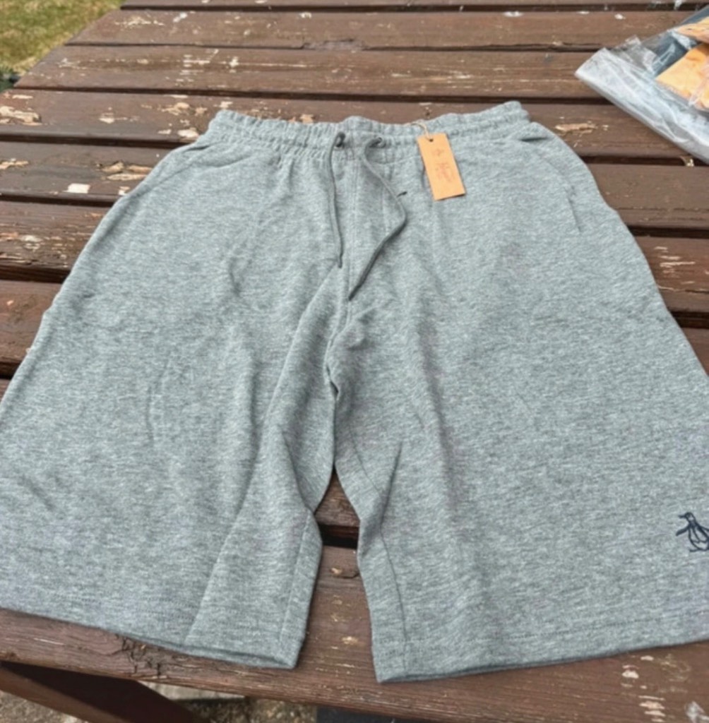 Penguin grey soft feel shorts. Size M