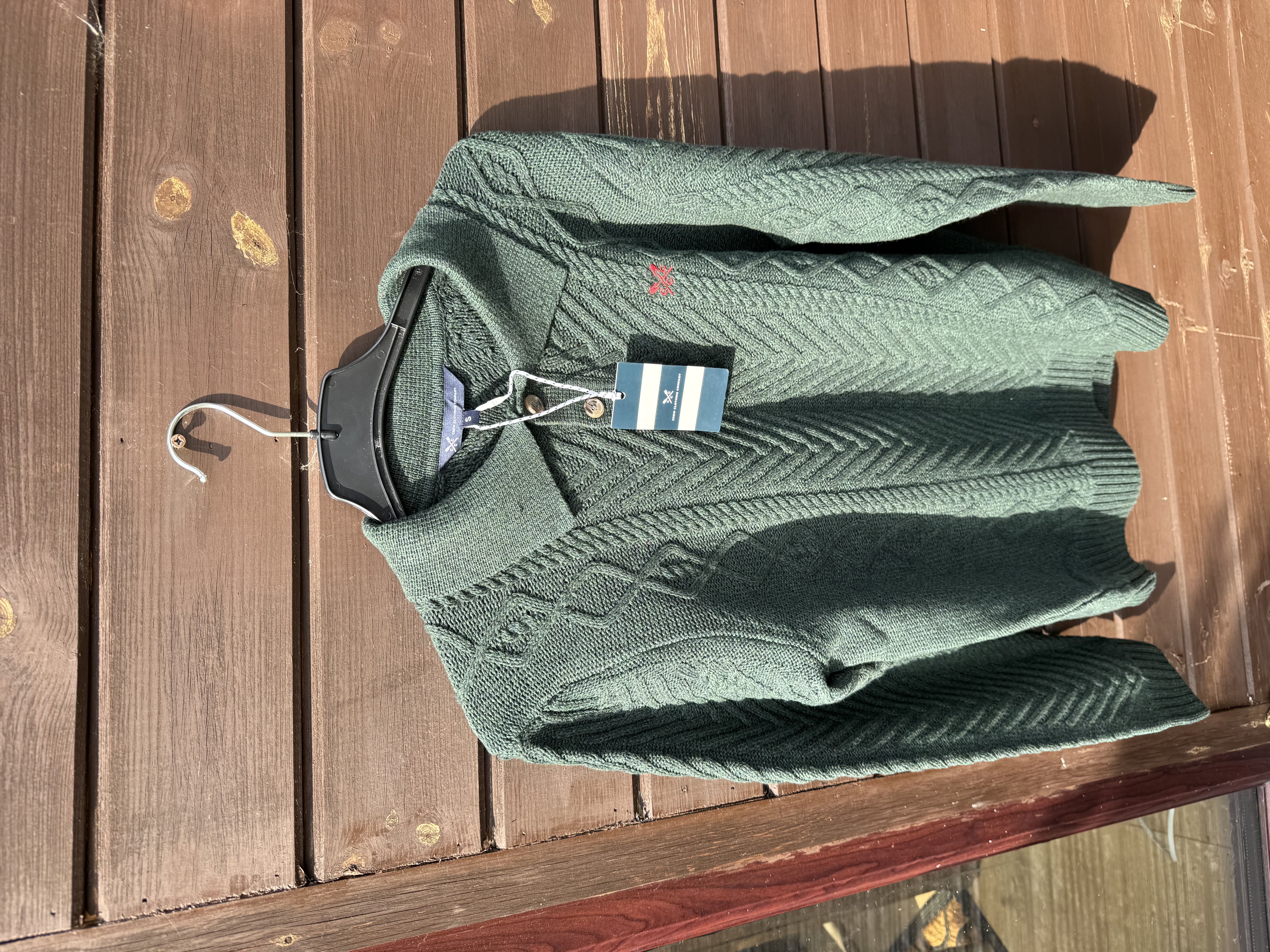 Men’s crew clothing green knitted sweater