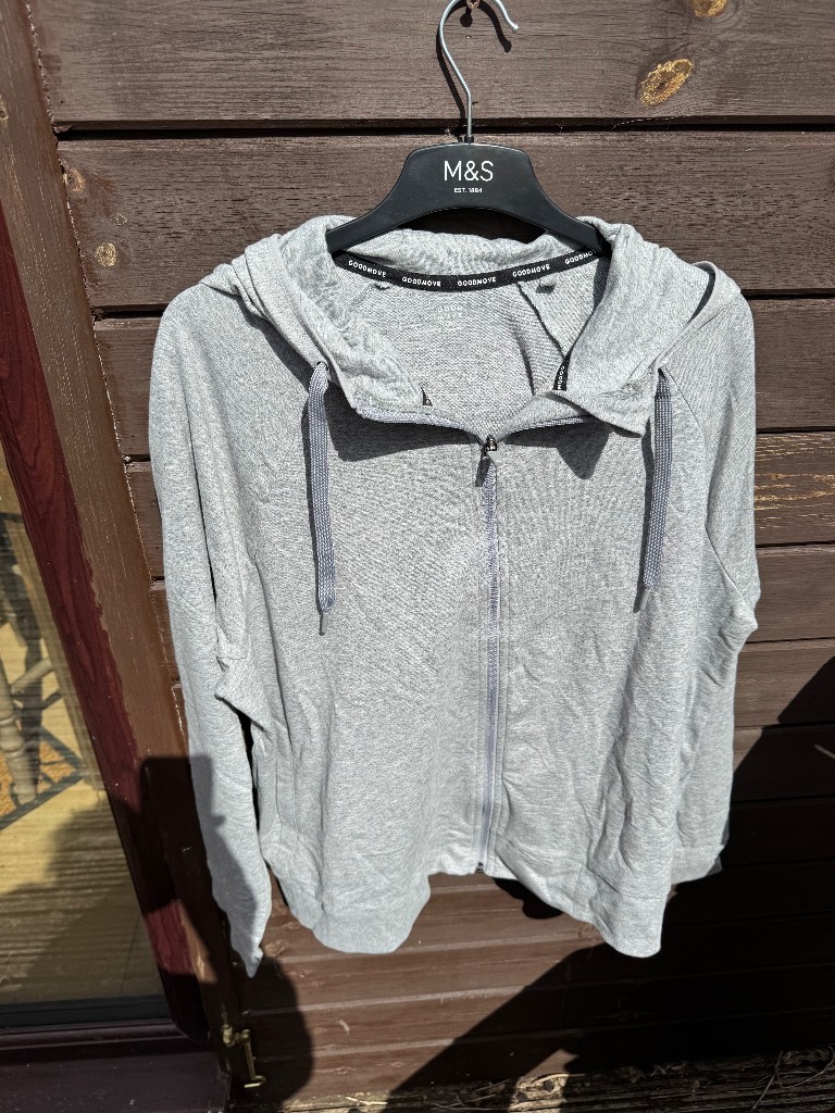Good move Silver hoodie. Size 22