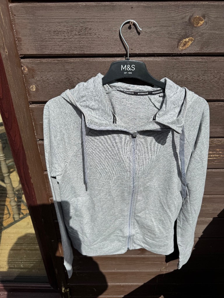 Good move silver hoodie. Size 12